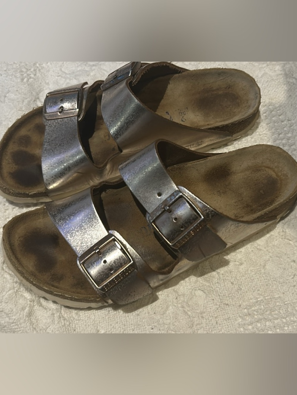 Size 39 Bronze Birkenstocks.